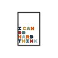 Picture of Hard think Kids _GroupedProduct_Rectangle_Portrait_Mini_ _GroupedProduct_Rectangle_Portrait_Canvas_Framed_
