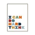 Picture of Hard think Kids _GroupedProduct_Rectangle_Portrait_Mini_ _GroupedProduct_Rectangle_Portrait_Canvas_Framed_