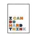 Picture of Hard think Kids _GroupedProduct_Rectangle_Portrait_Mini_ _GroupedProduct_Rectangle_Portrait_Canvas_Framed_