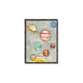 Picture of Watercolour Solar System I _GroupedProduct_Rectangle_Portrait_Mini_ _GroupedProduct_Rectangle_Portrait_Canvas_Framed_
