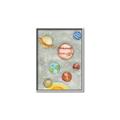 Picture of Watercolour Solar System I _GroupedProduct_Rectangle_Portrait_Mini_ _GroupedProduct_Rectangle_Portrait_Canvas_Framed_