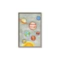 Picture of Watercolour Solar System I _GroupedProduct_Rectangle_Portrait_Mini_ _GroupedProduct_Rectangle_Portrait_Canvas_Framed_
