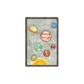 Picture of Watercolour Solar System I _GroupedProduct_Rectangle_Portrait_Mini_ _GroupedProduct_Rectangle_Portrait_Canvas_Framed_