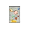 Picture of Watercolour Solar System I _GroupedProduct_Rectangle_Portrait_Mini_ _GroupedProduct_Rectangle_Portrait_Canvas_Framed_