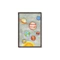 Picture of Watercolour Solar System I _GroupedProduct_Rectangle_Portrait_Mini_ _GroupedProduct_Rectangle_Portrait_Canvas_Framed_