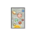 Picture of Watercolour Solar System I _GroupedProduct_Rectangle_Portrait_Mini_ _GroupedProduct_Rectangle_Portrait_Canvas_Framed_
