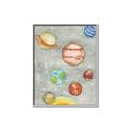 Picture of Watercolour Solar System I _GroupedProduct_Rectangle_Portrait_Mini_ _GroupedProduct_Rectangle_Portrait_Canvas_Framed_