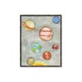 Picture of Watercolour Solar System I _GroupedProduct_Rectangle_Portrait_Mini_ _GroupedProduct_Rectangle_Portrait_Canvas_Framed_