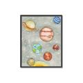 Picture of Watercolour Solar System I _GroupedProduct_Rectangle_Portrait_Mini_ _GroupedProduct_Rectangle_Portrait_Canvas_Framed_