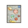 Picture of Watercolour Solar System I _GroupedProduct_Rectangle_Portrait_Mini_ _GroupedProduct_Rectangle_Portrait_Canvas_Framed_