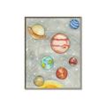 Picture of Watercolour Solar System I _GroupedProduct_Rectangle_Portrait_Mini_ _GroupedProduct_Rectangle_Portrait_Canvas_Framed_