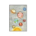 Picture of Watercolour Solar System I _GroupedProduct_Rectangle_Portrait_Mini_ _GroupedProduct_Rectangle_Portrait_Canvas_Framed_