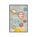 Picture of Watercolour Solar System I _GroupedProduct_Rectangle_Portrait_Mini_ _GroupedProduct_Rectangle_Portrait_Canvas_Framed_