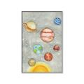 Picture of Watercolour Solar System I _GroupedProduct_Rectangle_Portrait_Mini_ _GroupedProduct_Rectangle_Portrait_Canvas_Framed_