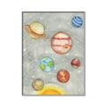 Picture of Watercolour Solar System I _GroupedProduct_Rectangle_Portrait_Mini_ _GroupedProduct_Rectangle_Portrait_Canvas_Framed_