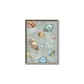 Picture of Watercolour Solar System II _GroupedProduct_Rectangle_Portrait_Mini_ _GroupedProduct_Rectangle_Portrait_Canvas_Framed_