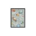 Picture of Watercolour Solar System II _GroupedProduct_Rectangle_Portrait_Mini_ _GroupedProduct_Rectangle_Portrait_Canvas_Framed_