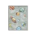 Picture of Watercolour Solar System II _GroupedProduct_Rectangle_Portrait_Mini_ _GroupedProduct_Rectangle_Portrait_Canvas_Framed_