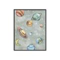 Picture of Watercolour Solar System II _GroupedProduct_Rectangle_Portrait_Mini_ _GroupedProduct_Rectangle_Portrait_Canvas_Framed_