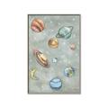 Picture of Watercolour Solar System II _GroupedProduct_Rectangle_Portrait_Mini_ _GroupedProduct_Rectangle_Portrait_Canvas_Framed_