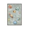 Picture of Watercolour Solar System II _GroupedProduct_Rectangle_Portrait_Mini_ _GroupedProduct_Rectangle_Portrait_Canvas_Framed_