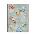 Picture of Watercolour Solar System II _GroupedProduct_Rectangle_Portrait_Mini_ _GroupedProduct_Rectangle_Portrait_Canvas_Framed_