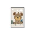 Picture of Friendly bear cub  _GroupedProduct_Rectangle_Portrait_Mini_ _GroupedProduct_Rectangle_Portrait_Canvas_Framed_