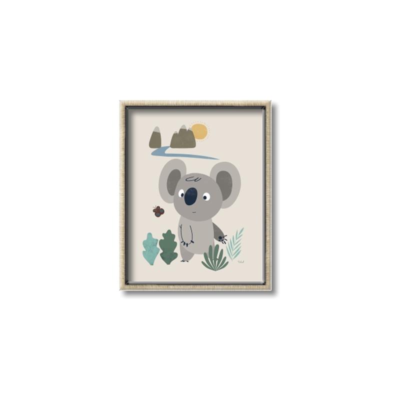 Picture of Curious koala _GroupedProduct_Rectangle_Portrait_Mini_ _GroupedProduct_Rectangle_Portrait_Canvas_Framed_