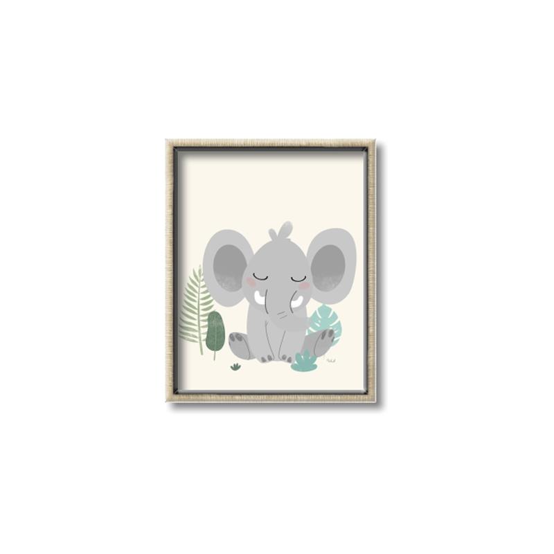 Picture of Big-eared Elephant  _GroupedProduct_Rectangle_Portrait_Mini_ _GroupedProduct_Rectangle_Portrait_Canvas_Framed_