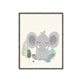 Picture of Big-eared Elephant  _GroupedProduct_Rectangle_Portrait_Mini_ _GroupedProduct_Rectangle_Portrait_Canvas_Framed_