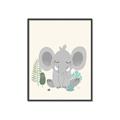 Picture of Big-eared Elephant  _GroupedProduct_Rectangle_Portrait_Mini_ _GroupedProduct_Rectangle_Portrait_Canvas_Framed_