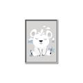 Picture of Smiling Polar bear _GroupedProduct_Rectangle_Portrait_Mini_ _GroupedProduct_Rectangle_Portrait_Canvas_Framed_