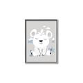 Picture of Smiling Polar bear _GroupedProduct_Rectangle_Portrait_Mini_ _GroupedProduct_Rectangle_Portrait_Canvas_Framed_