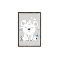 Picture of Smiling Polar bear _GroupedProduct_Rectangle_Portrait_Mini_ _GroupedProduct_Rectangle_Portrait_Canvas_Framed_