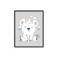 Picture of Smiling Polar bear _GroupedProduct_Rectangle_Portrait_Mini_ _GroupedProduct_Rectangle_Portrait_Canvas_Framed_