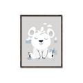 Picture of Smiling Polar bear _GroupedProduct_Rectangle_Portrait_Mini_ _GroupedProduct_Rectangle_Portrait_Canvas_Framed_
