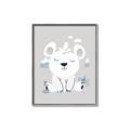 Picture of Smiling Polar bear _GroupedProduct_Rectangle_Portrait_Mini_ _GroupedProduct_Rectangle_Portrait_Canvas_Framed_