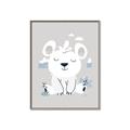 Picture of Smiling Polar bear _GroupedProduct_Rectangle_Portrait_Mini_ _GroupedProduct_Rectangle_Portrait_Canvas_Framed_
