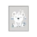 Picture of Smiling Polar bear _GroupedProduct_Rectangle_Portrait_Mini_ _GroupedProduct_Rectangle_Portrait_Canvas_Framed_