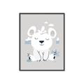 Picture of Smiling Polar bear _GroupedProduct_Rectangle_Portrait_Mini_ _GroupedProduct_Rectangle_Portrait_Canvas_Framed_