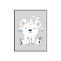 Picture of Smiling Polar bear _GroupedProduct_Rectangle_Portrait_Mini_ _GroupedProduct_Rectangle_Portrait_Canvas_Framed_