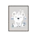 Picture of Smiling Polar bear _GroupedProduct_Rectangle_Portrait_Mini_ _GroupedProduct_Rectangle_Portrait_Canvas_Framed_