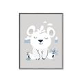 Picture of Smiling Polar bear _GroupedProduct_Rectangle_Portrait_Mini_ _GroupedProduct_Rectangle_Portrait_Canvas_Framed_
