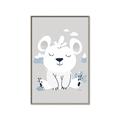 Picture of Smiling Polar bear _GroupedProduct_Rectangle_Portrait_Mini_ _GroupedProduct_Rectangle_Portrait_Canvas_Framed_