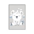 Picture of Smiling Polar bear _GroupedProduct_Rectangle_Portrait_Mini_ _GroupedProduct_Rectangle_Portrait_Canvas_Framed_