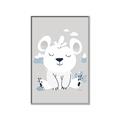 Picture of Smiling Polar bear _GroupedProduct_Rectangle_Portrait_Mini_ _GroupedProduct_Rectangle_Portrait_Canvas_Framed_
