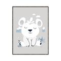 Picture of Smiling Polar bear _GroupedProduct_Rectangle_Portrait_Mini_ _GroupedProduct_Rectangle_Portrait_Canvas_Framed_