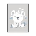 Picture of Smiling Polar bear _GroupedProduct_Rectangle_Portrait_Mini_ _GroupedProduct_Rectangle_Portrait_Canvas_Framed_