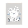 Picture of Smiling Polar bear _GroupedProduct_Rectangle_Portrait_Mini_ _GroupedProduct_Rectangle_Portrait_Canvas_Framed_