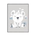 Picture of Smiling Polar bear _GroupedProduct_Rectangle_Portrait_Mini_ _GroupedProduct_Rectangle_Portrait_Canvas_Framed_